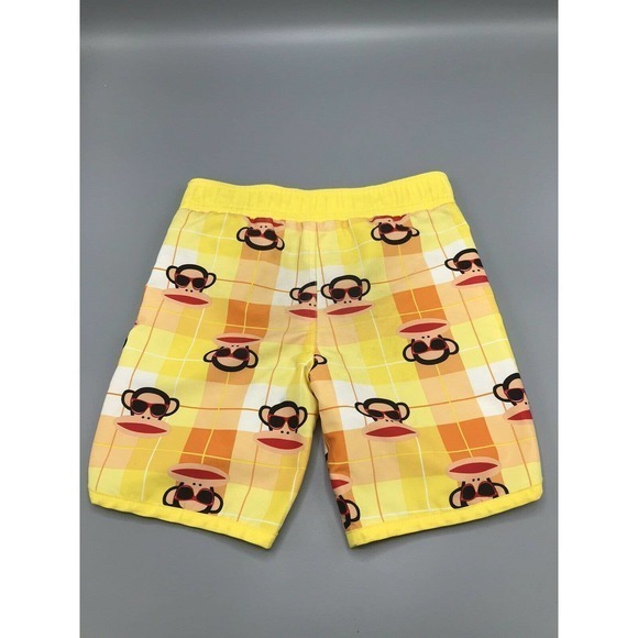 Paul Frank Boys Toddler size 2T swim Shorts monkey sunglasses yellow toddler‎ - Picture 2 of 5